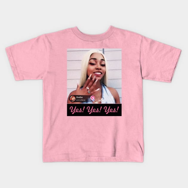 Yes Yes Yes | Strong woman | Ice Cream So Good | Gang gang | Back to School | Dorm decor | College shirt | TikTok Pinkydoll NPC Kids T-Shirt by TikTokShop